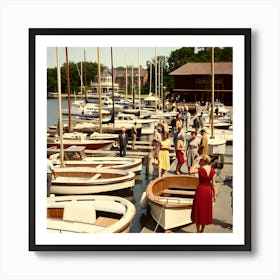 The Old Marina-Reimagined by Hall-O-Gram Creations, HallOGram Creations 2024 21 Art Print