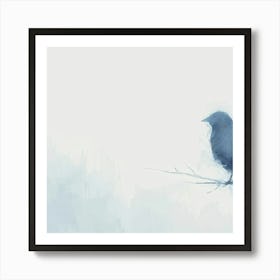 Crow On A Branch Art Print