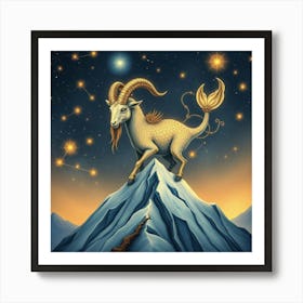 Zodiac Goat 6 Art Print