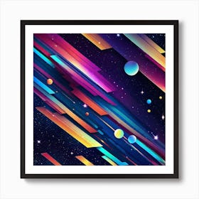 Abstract Galaxy Wallpaper Art Print