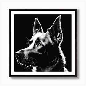 German Shepherd Dog Art Print