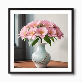 Sakura Flowers In A Vase Art Print