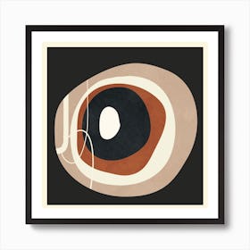 Round Abstract Shapes Art Print