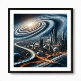 Space City 1 Art Print