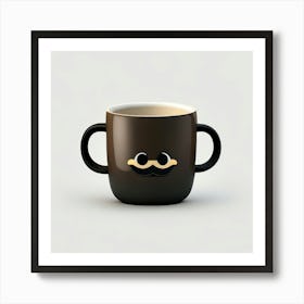 Mascot Mug Coffee Minimalist (180) Art Print