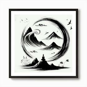 Buddha Painting Art Print