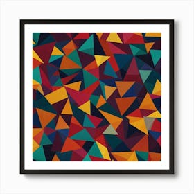 Abstract Triangles 14 Art Print