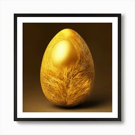 Golden Easter Egg 1 Art Print