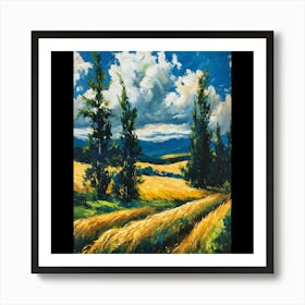 Wheat Field 1 Art Print