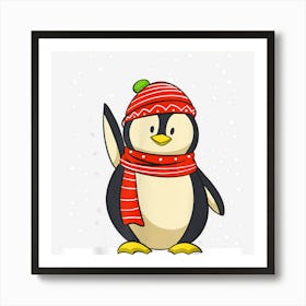 Christmas Winter Christmas Xmas Penguin Christmas Winter Art Print