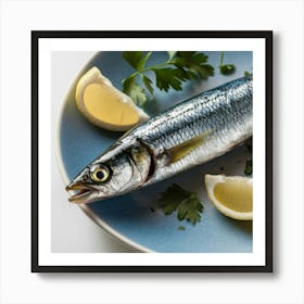 Sardine plate Art Print