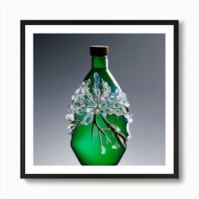 Bottle Of Crystals Art Print