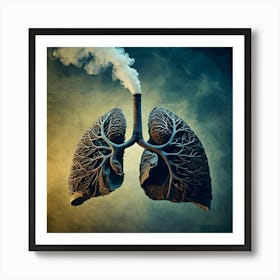 Lungs And Smoke 7 Art Print
