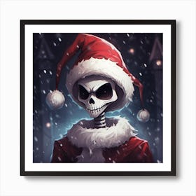 Merry Christmas! Christmas skeleton 13 Art Print