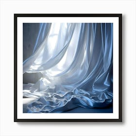 White Curtains Art Print