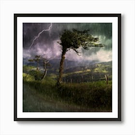 Lightning Storm Art Print