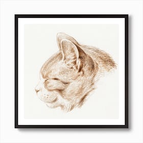 Sketch Of A Cat (1813), Jean Bernard Art Print