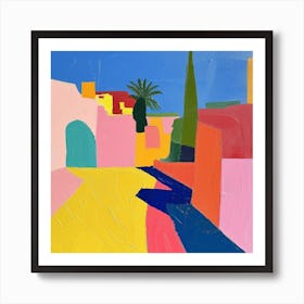 Abstract Travel Collection Marrakech Morocco 1 Art Print