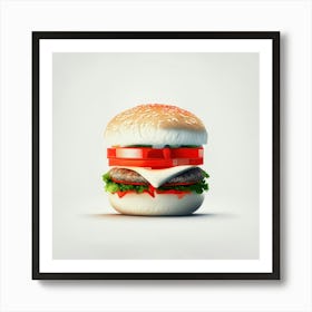 Cheeseburger Iconic (139) Art Print