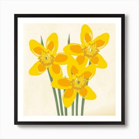 Daffodils Yellow Art Print