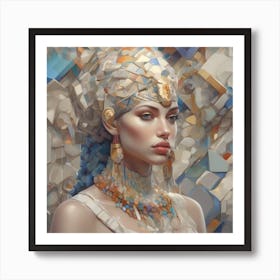 The Jigsaw Becomes Her - Pastel 16 Art Print