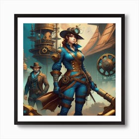 Steampunk Adventure Art Print