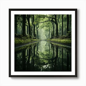 Forest Road Art Print