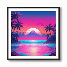 Hawaiian Sunset 1 Art Print