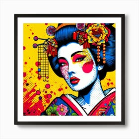 Creative Geisha Illustration 34 - Pop Poster