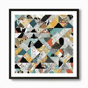 Abstract Triangles Art Print