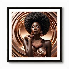 Beautiful African Woman Art Print