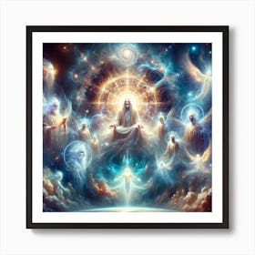 Source of the galaxy Art Print