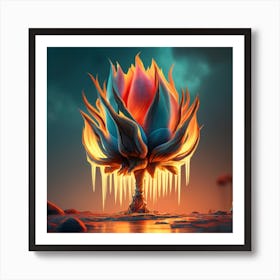 Lotus Flower Art Print