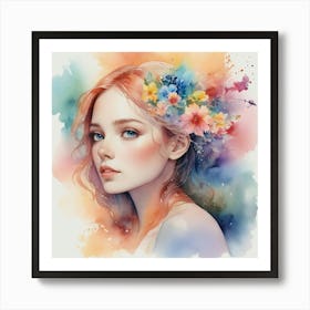 Watercolor Painting Art Print 6 Art Print