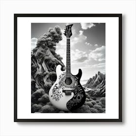 Yin and Yang in Guitar Harmony 26 Art Print