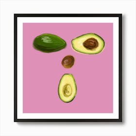 Oh la Avocado Art Print