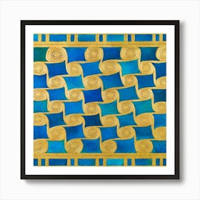 Reconstruction Of Geometric Decoration Art Print