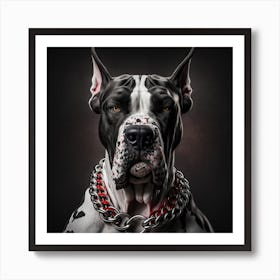 Big dog Portrait  Art Print