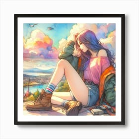 Anime Girl 10 Art Print