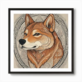 Shiba Inu 67 Art Print