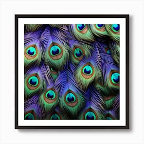 Peacock Feathers 3 Art Print
