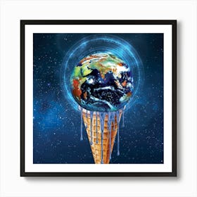 Electrifying Earth Cone Art Print