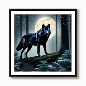 Prowling Wolf Art Print