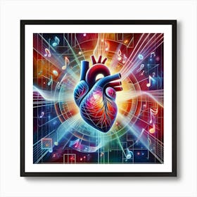 Heart Of Music 1 Art Print