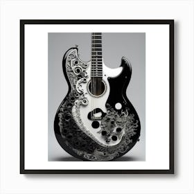 Yin and Yang in Guitar Harmony 8 Art Print