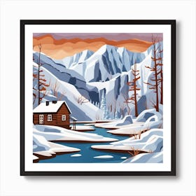 Winter Landscape Art Print