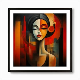 Abstract Of A Woman 10 Art Print