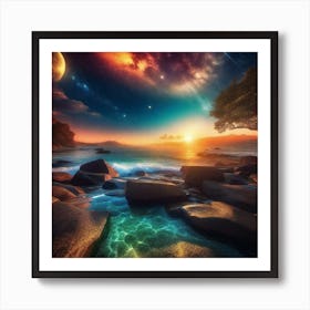 Beautiful Night Sky Art Print