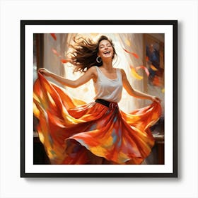 Dancer In The Wind Art Print