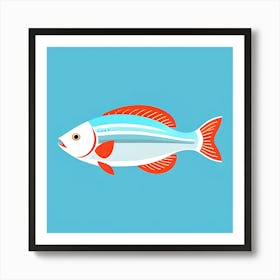 Striped Fish Art Print